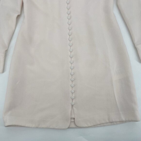 Club Monaco Light Pink Mymie Button Front Mini Dress Size 2 - Picture 5 of 14